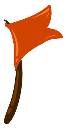 Red flag, illustration, vector on white backgroundのイラスト素材