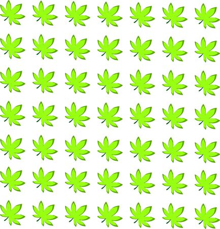 Marijuana background, illustration, vector on white background.のイラスト素材