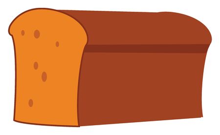 Big bread, illustration, vector on white background.のイラスト素材
