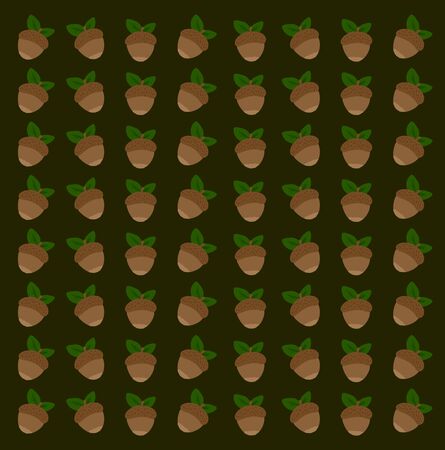 Hazelnut wallpaper, illustration, vector on white backgroundのイラスト素材