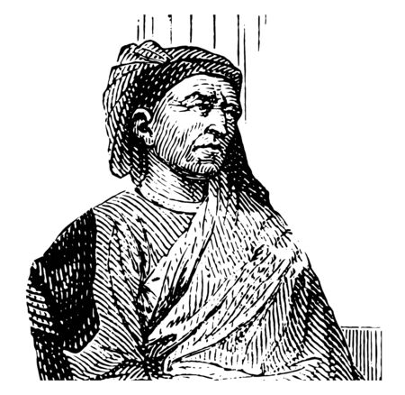 Filippo Brunelleschi 1377 to 1446 he was an Italian designer planner and key figure in architecture first modern engineer one of the founding fathers of the Renaissance famous for developing a technique for linear perspective in art vintage line drawing or engraving illustrationのイラスト素材
