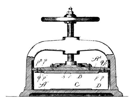 This illustration represents Photographic Negative Treatment vintage line drawing or engraving illustration.のイラスト素材