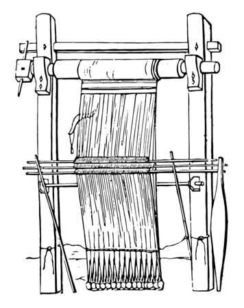 This is the image of the Fabric. It is used to make clothes. It is used mainly for wool, vintage line drawing or engraving illustration.のイラスト素材