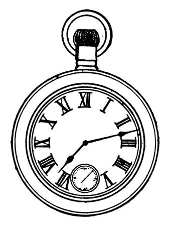 This Image Represents Watch With Roman Numerals Vintage Line Drawing Or Engraving Illustration Royalty Free Vector Graphics