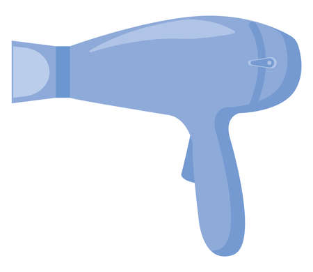 Hair dryer, illustration, vector on white background.のイラスト素材