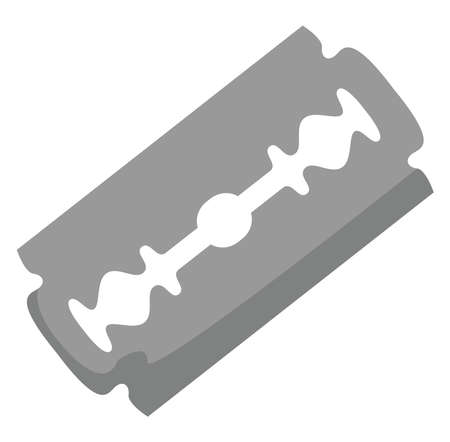 Razor, illustration, vector on white background.のイラスト素材