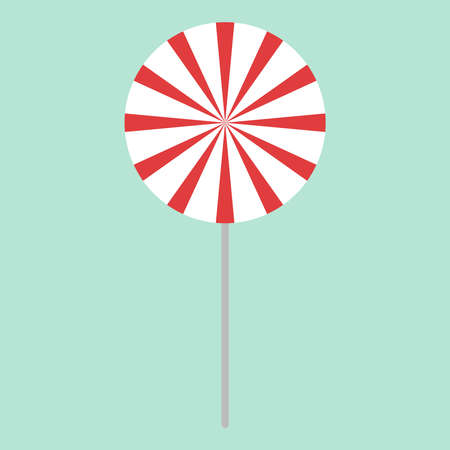 Sweet lollipop, illustration, vector on white background.のイラスト素材