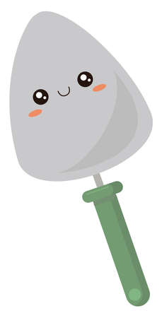 Trowel tool, illustration, vector on white background.のイラスト素材