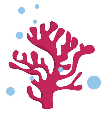 Corals, illustration, vector on white background.のイラスト素材
