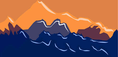 Picture on wall, illustrationのイラスト素材