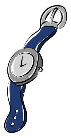 Wrist watch, illustration, vector on white background.のイラスト素材