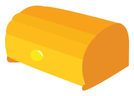 Bread box, illustration, vector on white background.のイラスト素材