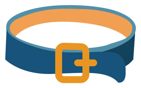 Dog collar, illustration, vector on white background.のイラスト素材