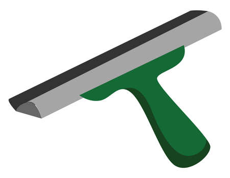 Window cleaner, illustration, vector on white background.のイラスト素材