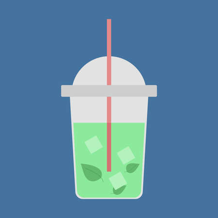 Ice juice, illustrationのイラスト素材