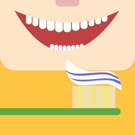 Toothbrush, illustrationのイラスト素材