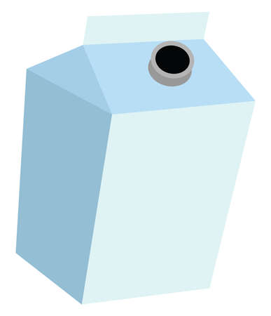 Paper bottle, illustration, vector on white background.のイラスト素材
