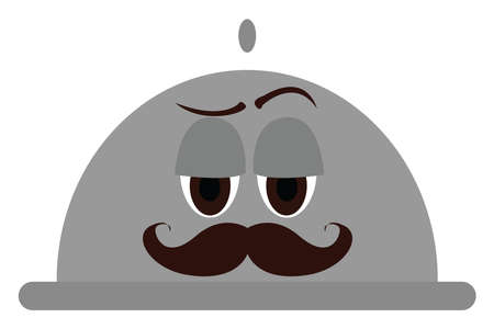 Platter, illustration, vector on white background.のイラスト素材