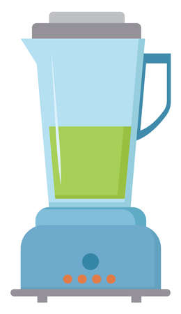 Juice blander, illustration, vector on white background.のイラスト素材