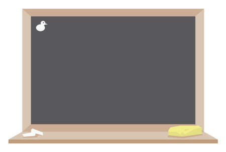 Blackboard, illustration, vector on white background.のイラスト素材