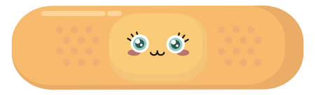 Cute bandage, illustration, vector on white background.のイラスト素材