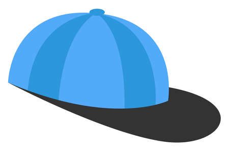 Blue cap, illustration, vector on white background.のイラスト素材