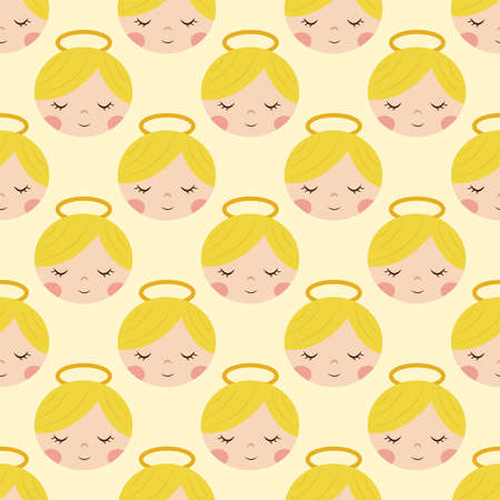 Angel pattern, illustration, vector on white background.のイラスト素材