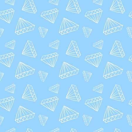 Diamonds pattern, illustration, vector on white background.