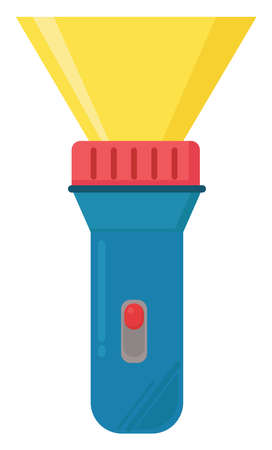 Flashlight toy, illustration, vector on white background.のイラスト素材