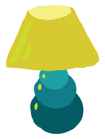 Flat lamp, illustration, vector on white background.のイラスト素材