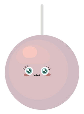 Cute chandelier, illustration, vector on white background.のイラスト素材