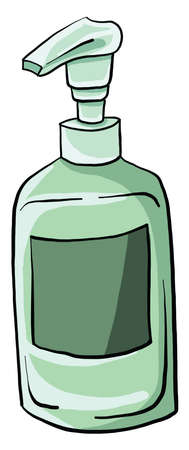 Hand soap, illustration, vector on white background.のイラスト素材