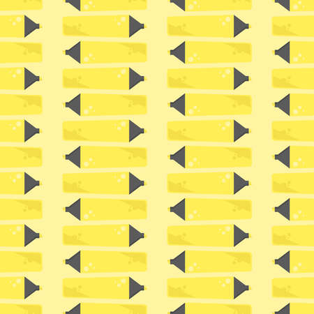 Markers pattern, illustration, vector on white background.のイラスト素材