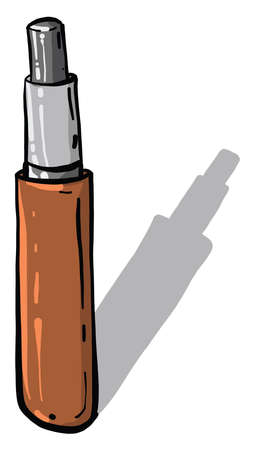 Mascara for eyes, illustration, vector on white background.のイラスト素材