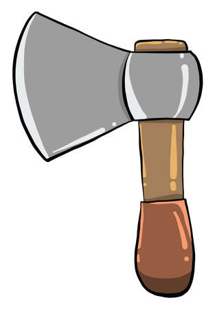 Small ax, illustration, vector on white background.のイラスト素材