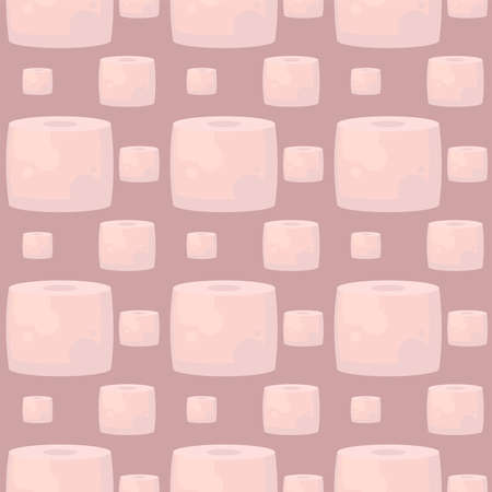 Toilet papers, illustration, vector on white background.のイラスト素材