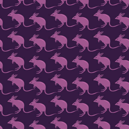 Bandicoots pattern, illustration, vector on white backgroundのイラスト素材
