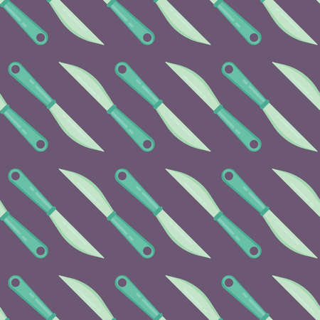 Knifes pattern , illustration, vector on white backgroundの写真素材