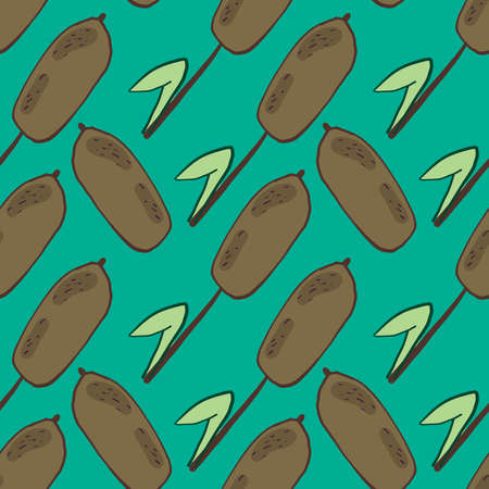 Reed pattern , illustration, vector on white backgroundのイラスト素材