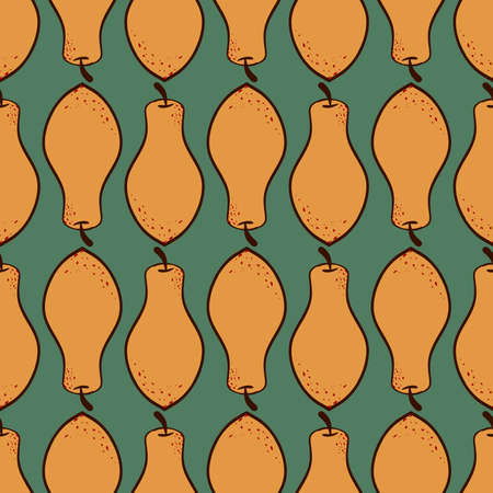 Papaya pattern , illustration, vector on white backgroundのイラスト素材