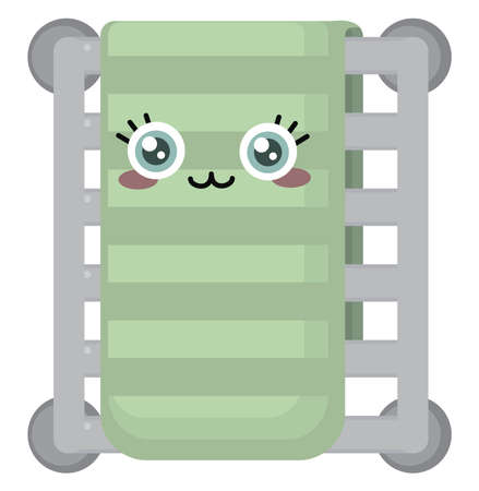 Cute towel , illustration, vector on white backgroundのイラスト素材