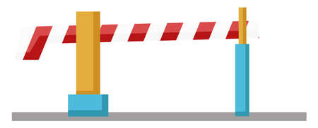 Train ramp, illustration, vector on white backgroundのイラスト素材