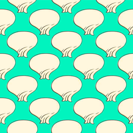 Georgian khinkali, seamless pattern on green background.のイラスト素材