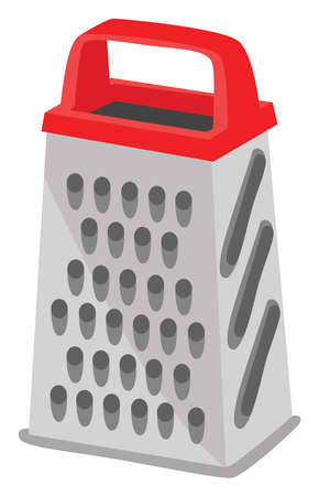 Hand grater, illustration, vector on white backgroundのイラスト素材