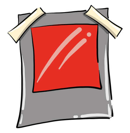 Old photo, illustration, vector on white backgroundのイラスト素材