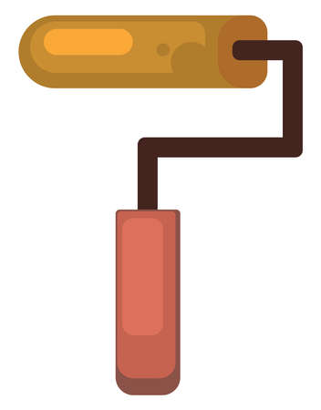 Roller for painting, illustration, vector on white backgroundのイラスト素材