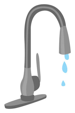 Kitchen sink, illustration, vector on white backgroundのイラスト素材