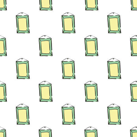Small mirrors ,seamless pattern on white background.のイラスト素材