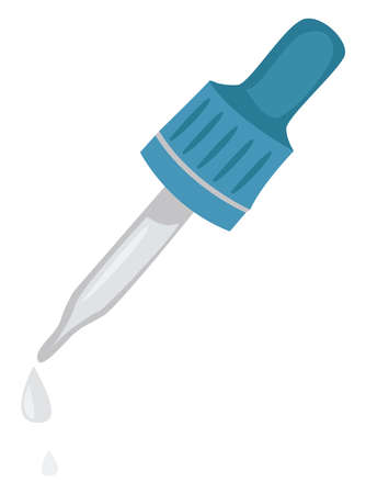 Small pipette, illustration, vector on white backgroundのイラスト素材