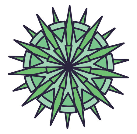 Covid 19 virus, illustration, vector on white backgroundのイラスト素材